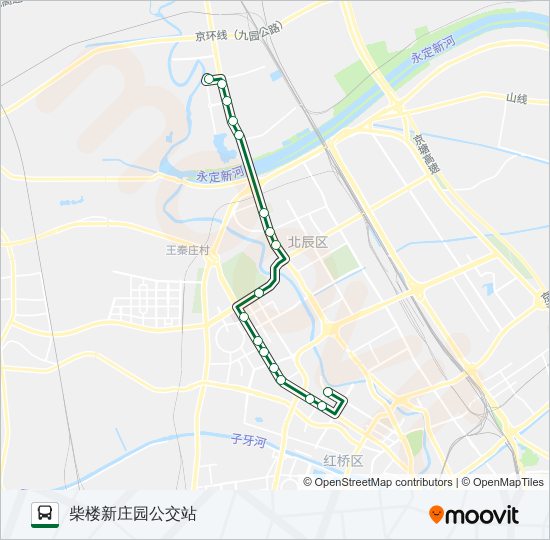 725路区间 bus Line Map