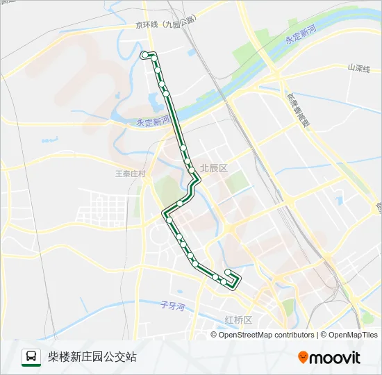 725路区间 Bus Line Map