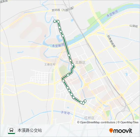 725路区间 Bus Line Map