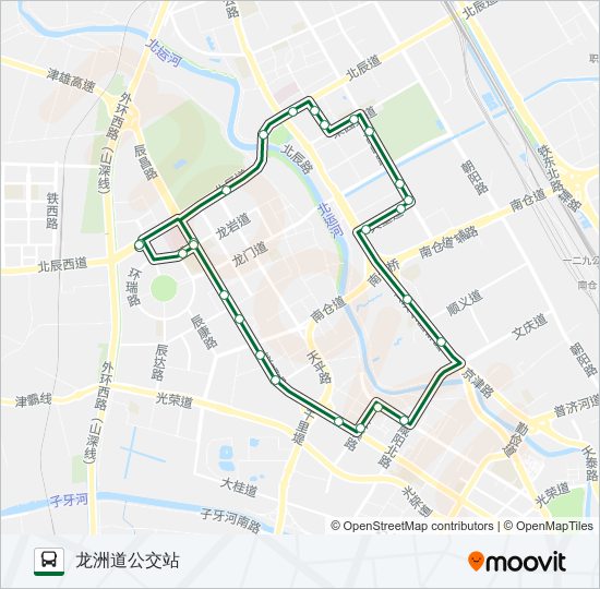 735路内环 bus Line Map