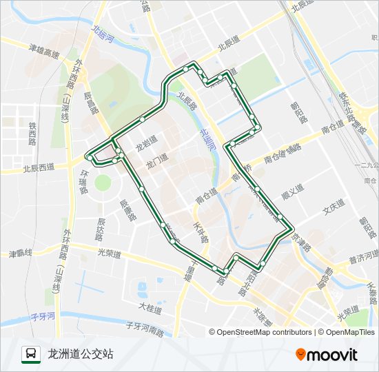 735路外环 bus Line Map