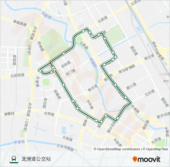 735路外环 Bus Line Map