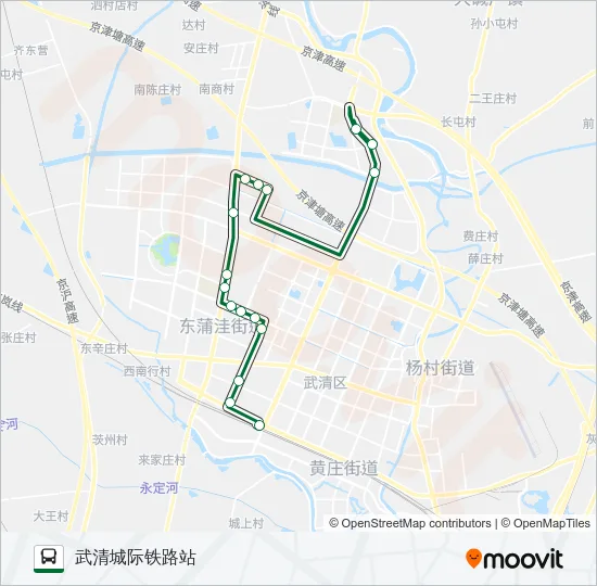旅游专线19路 Bus Line Map