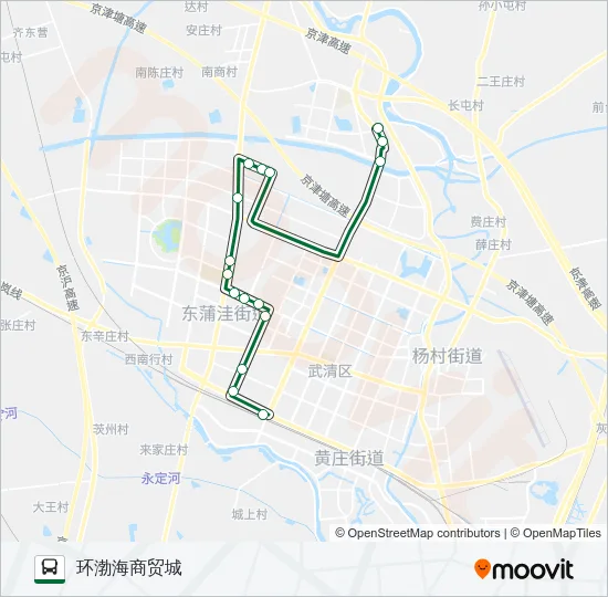 旅游专线19路 Bus Line Map