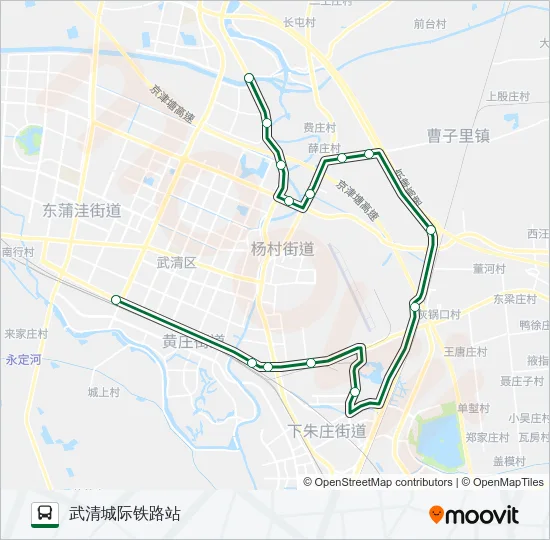 旅游专线20路 Bus Line Map