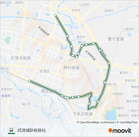 旅游专线20路环线 bus Line Map