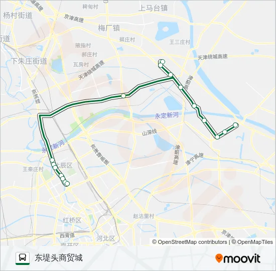 726-727路联运 Bus Line Map