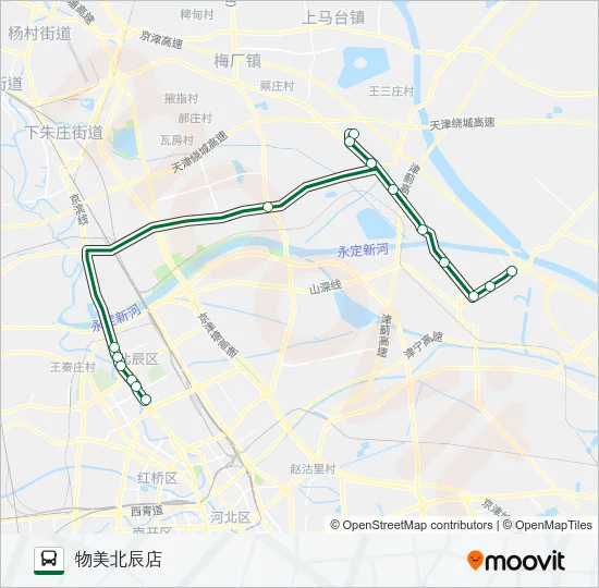 726-727路联运 Bus Line Map