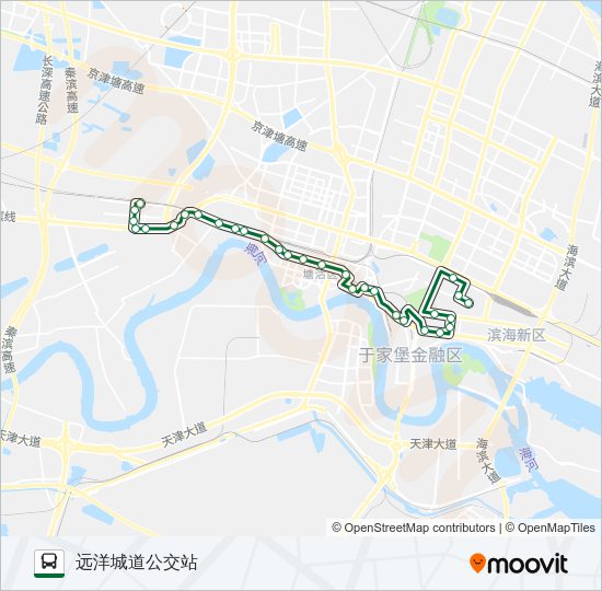 公交101路的线路图