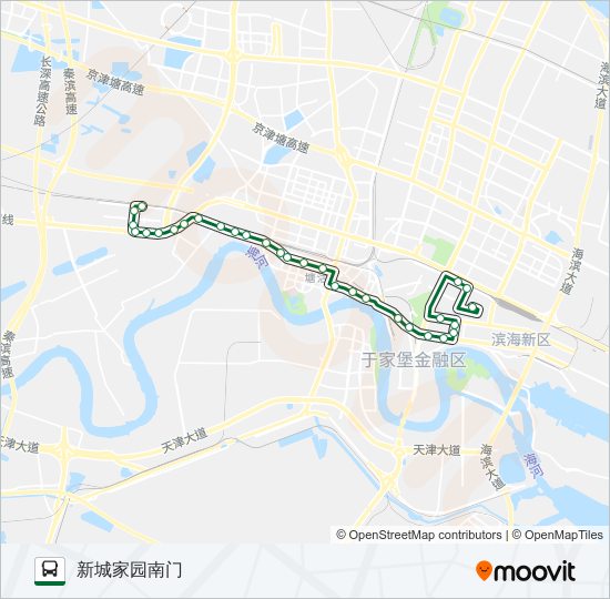 公交101路的线路图