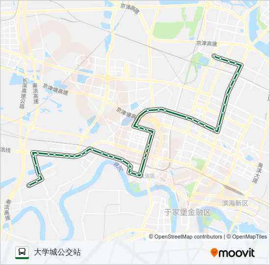 公交104路的线路图