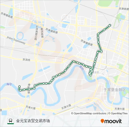 公交105路的线路图