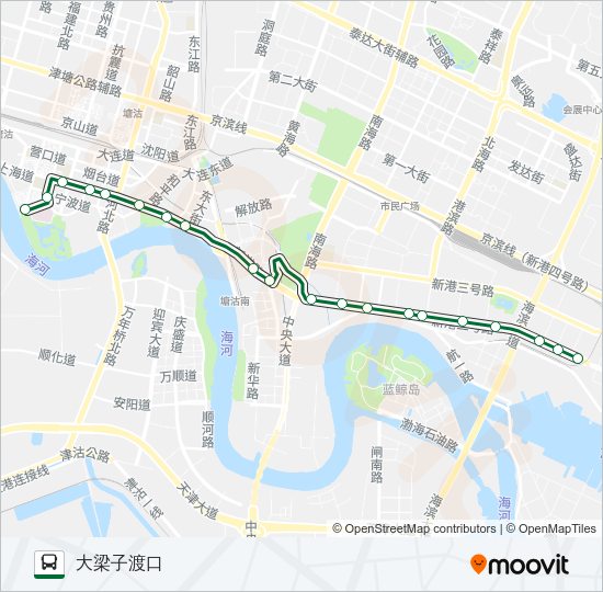 公交107路的线路图