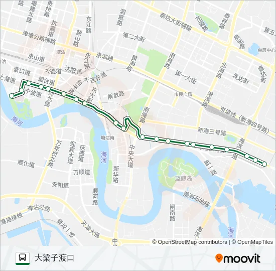 公交107路的线路图