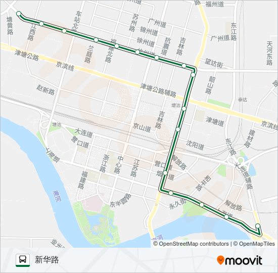 公交108路的线路图