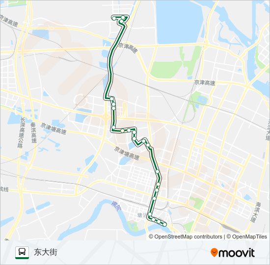 公交113路的线路图