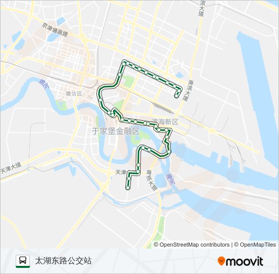 公交121路的线路图