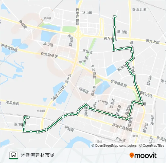 公交122路的线路图