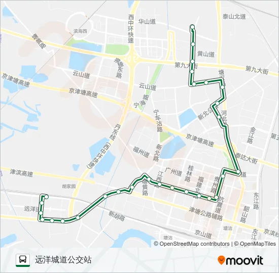 公交122路的线路图