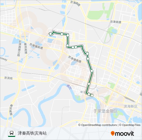 公交124路的线路图