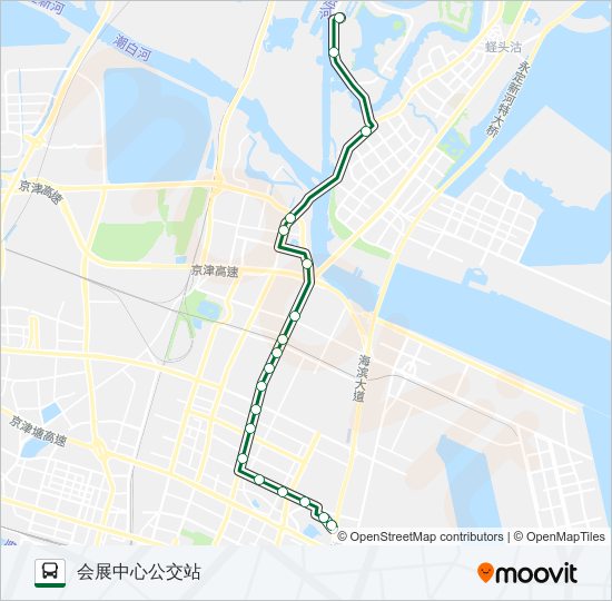 公交128路的线路图