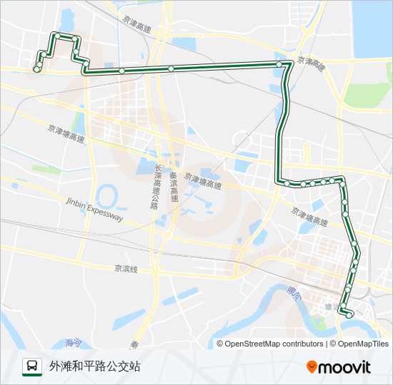 公交132路的线路图