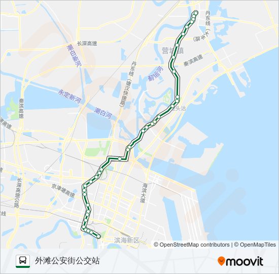 公交133路的线路图