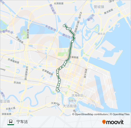 公交134路的线路图