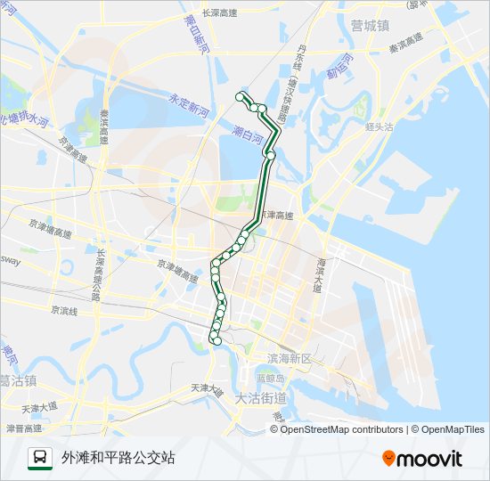 公交134路的线路图