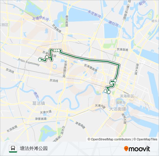 公交135路的线路图