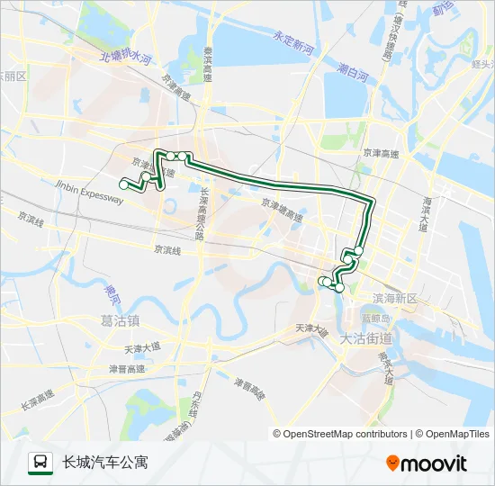 公交135路的线路图