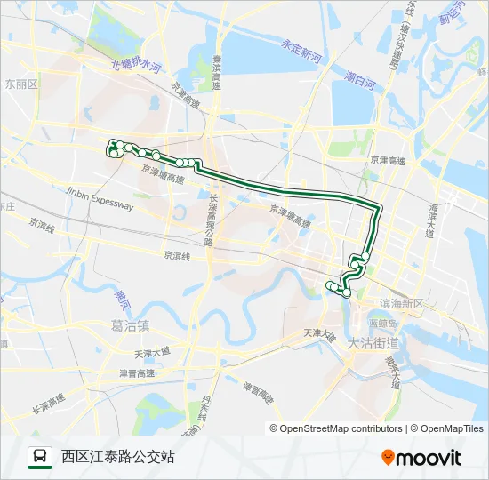 公交136路的线路图