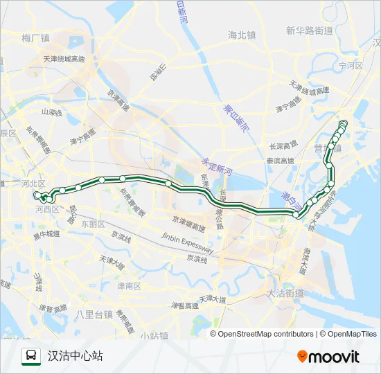 公交462路的线路图