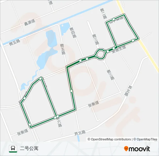 504路 Bus Line Map