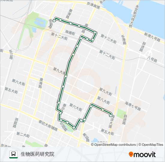 公交505路的线路图