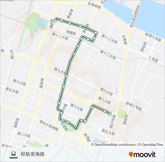 公交505路的线路图