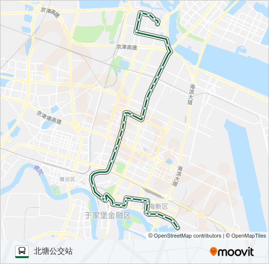 公交519路的线路图