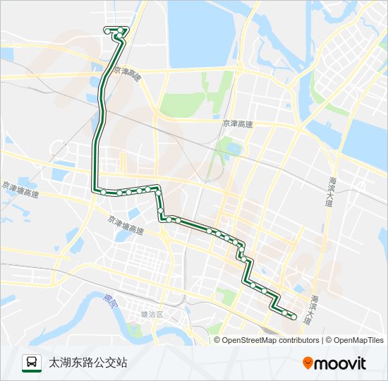 公交521路的线路图