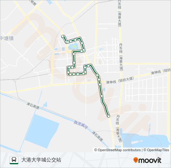 公交522路的线路图