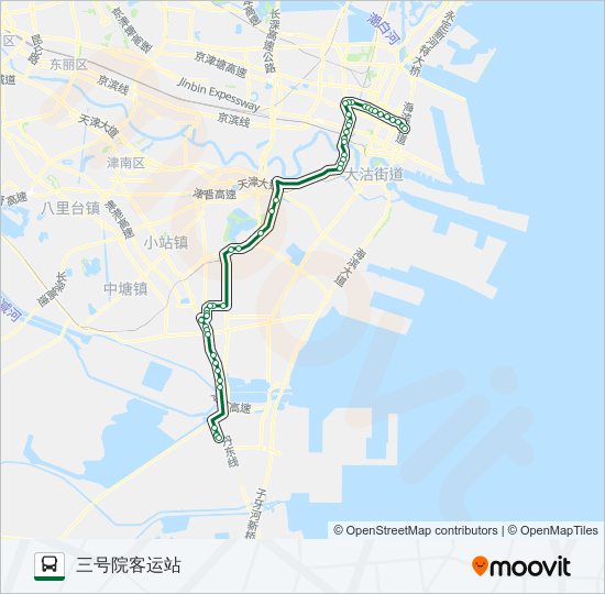 公交524路的线路图