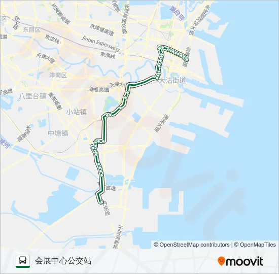 公交524路的线路图