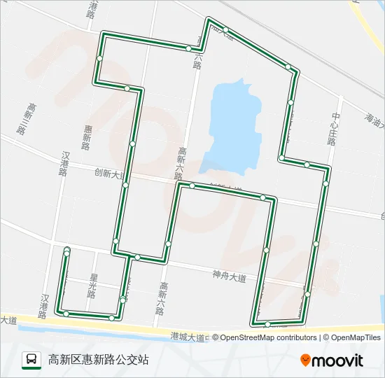 525路 Bus Line Map