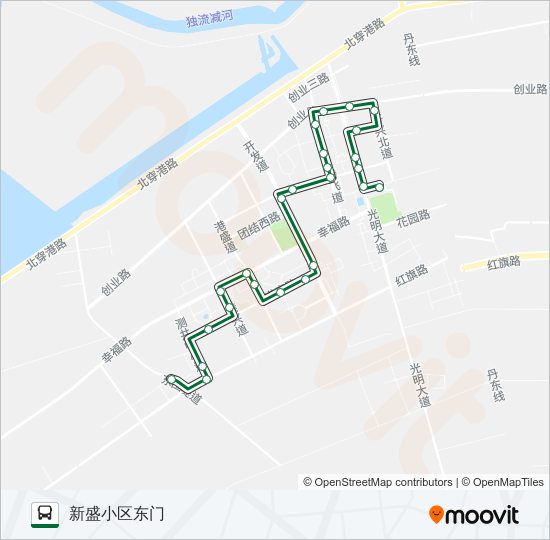 公交541路的线路图