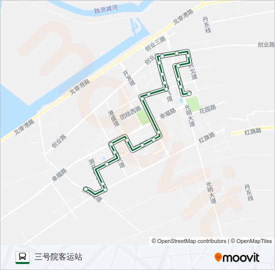 公交541路的线路图