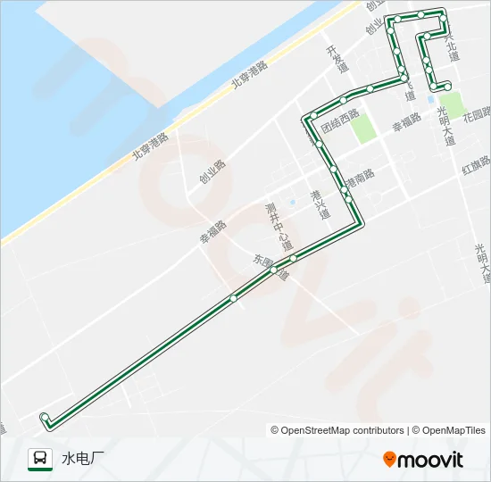 公交542路的线路图