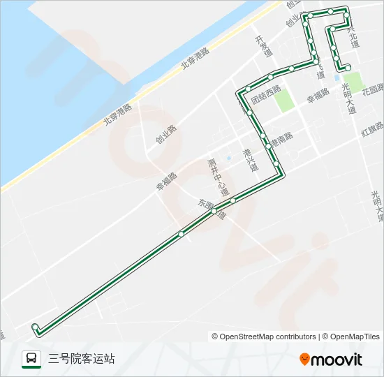 公交542路的线路图