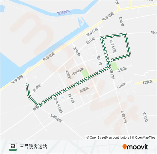 公交543路的线路图