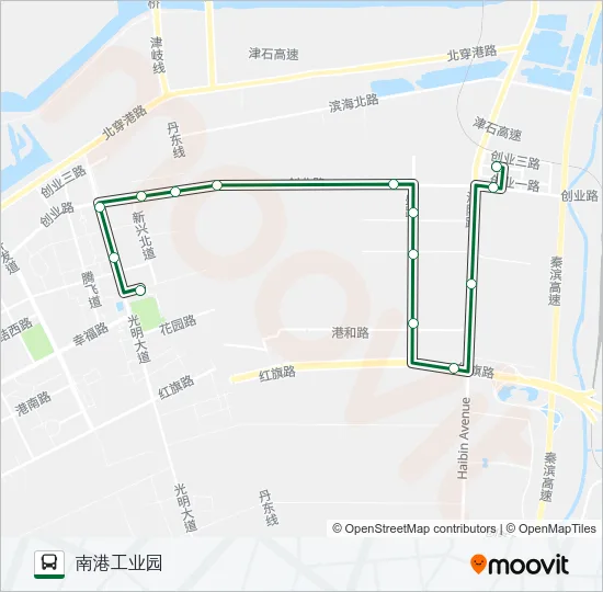 544路 Bus Line Map