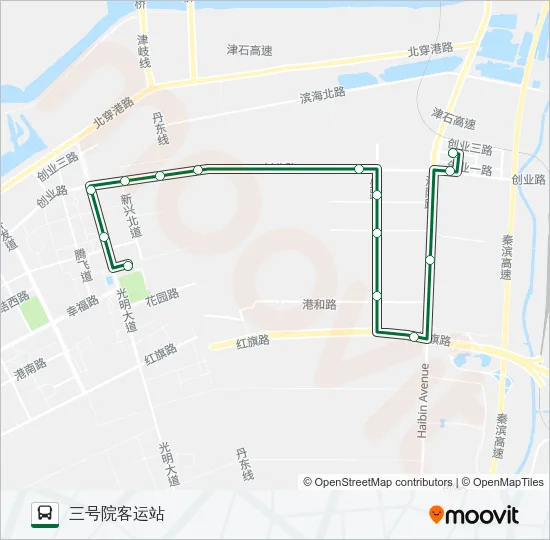 544路 Bus Line Map