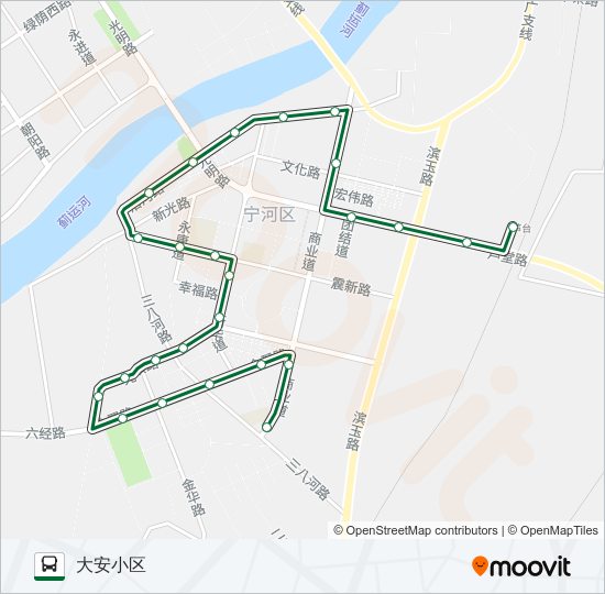 公交572路的线路图